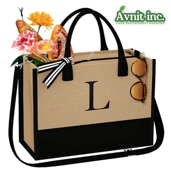 10101 Natural Jute Harmony Shopping Bags 1