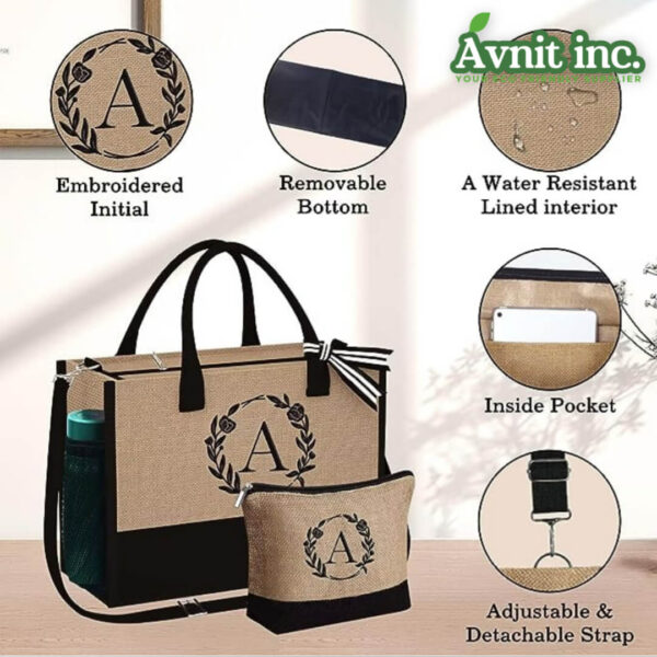 10101 Natural Jute Harmony Shopping Bags 5