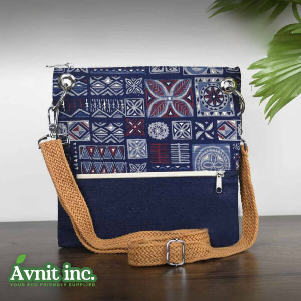 10401 JuteWanderer Stylish Messenger Tote 1