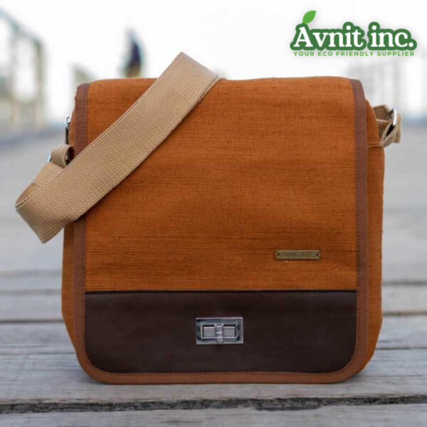 20301 UrbanNatural Jute Messenger Satchel 1