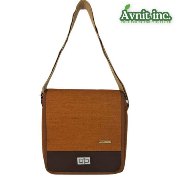 20301 UrbanNatural Jute Messenger Satchel 2