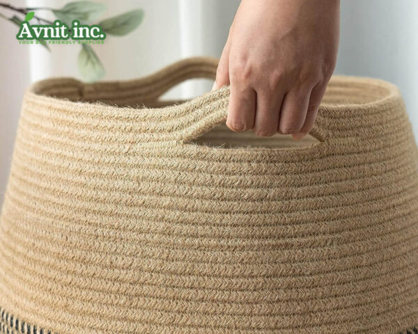 30403 EcoCare Jute Careful Clean Laundry Basket 3