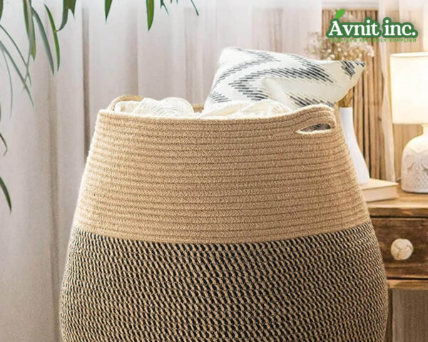 30403 EcoCare Jute Careful Clean Laundry Basket 6