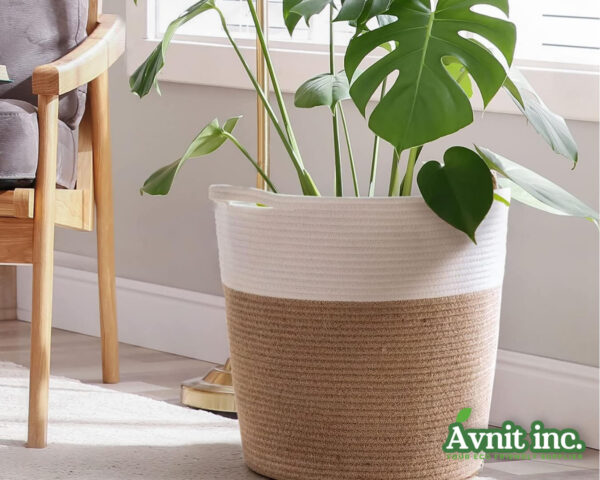 40101 EcoGrow Jute Natural Growth Planter 14