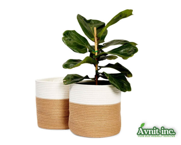 40101 EcoGrow Jute Natural Growth Planter 6