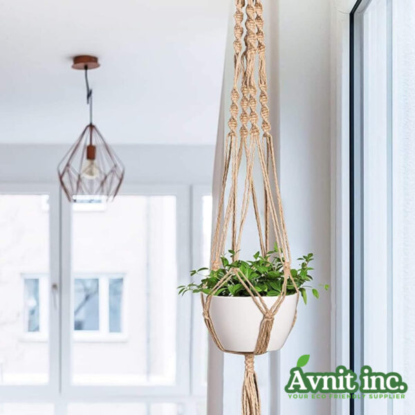 40201 EcoSuspend Jute Natural Planter Hanger 5