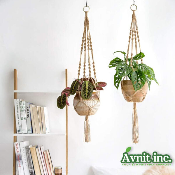 40204 GreenLift Jute Eco Lift Planter Hanger 6